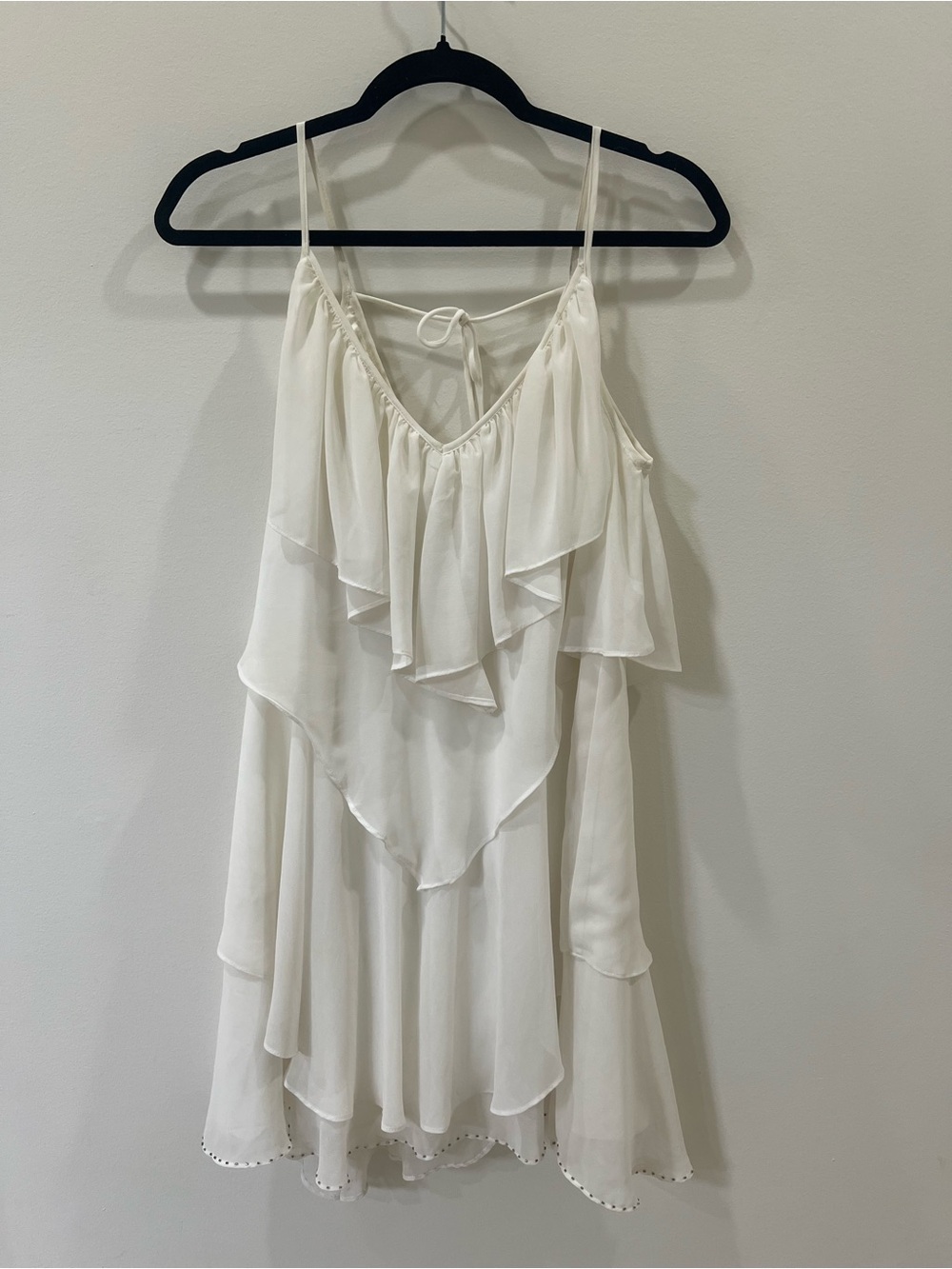 Ryu White Layered Spaghetti Strap Dress - Picture 1 of 4